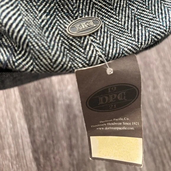 DPC Darfman Pacific Co. Newsboy Hat Cap Men’s British Cabbie Newsie Herringbone - Picture 4 of 5
